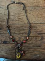 Mooie Wings ketting met gelleurde steentjes., Sieraden, Tassen en Uiterlijk, Kettingen, Ophalen of Verzenden, Zo goed als nieuw