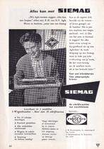 Retro reclame 1956 Siemag schrijfmachine typemachine, Verzamelen, Ophalen of Verzenden