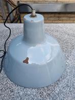 Vintage emaille lampenkap grijs/wit, Ophalen of Verzenden, Gebruikt, Minder dan 50 cm