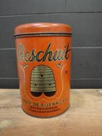 LEUKE VINTAGE BESCHUITBUS van "FABR. DE BIJENKORF", Ophalen of Verzenden, Gebruikt
