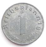 1 Reichspfennig 1943J Nazi Duitsland Oude Munt WWII Swastika, Verzamelen, Militaria | Tweede Wereldoorlog, Duitsland, Ophalen of Verzenden
