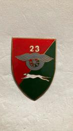 KNIL 23e Aan en Afvoer Troepen, Verzamelen, Militaria | Algemeen, Ophalen of Verzenden, Landmacht, Nederland, Embleem of Badge