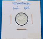 Nederlandse Antillen 1/10 gulden - 1963, Postzegels en Munten, Munten | Nederland, Koningin Juliana, Verzenden, Zilver, 10 cent