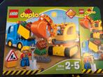 Lego Duplo Set 10812 Graafmachine en Vrachtwagen Set, Kinderen en Baby's, Speelgoed | Duplo en Lego, Ophalen of Verzenden, Zo goed als nieuw