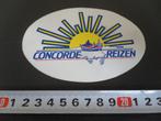 sticker CONCORDE Reizen *, Ophalen, Zo goed als nieuw