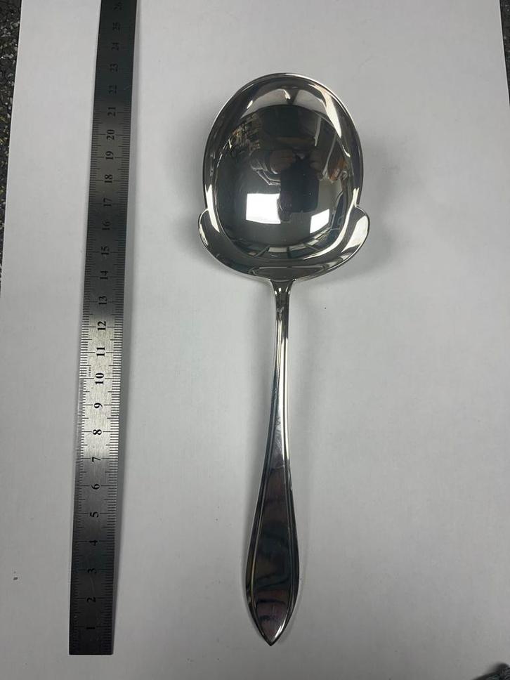 Keltum Kempen Begeer Puntfilet opscheplepel - Ongebruikt, Antiek en Kunst, Antiek | Bestek, Ophalen of Verzenden