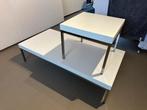 Ikea Klubbo bijzettafel 45x45x38cm wit, Huis en Inrichting, Ophalen, Minder dan 45 cm, Vierkant, Zo goed als nieuw