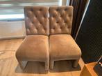 2 Luxe Eric Kuster Velvet Stoelen Taupe, Huis en Inrichting, Ophalen, Twee, Overige kleuren, Zo goed als nieuw