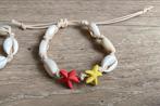 schelpen armbandjes handgemaakt met zeester en zonder, Overige materialen, Beige, Nieuw, Ophalen of Verzenden