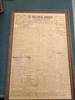 antieke pagina de gelderlander papier hout, Ophalen of Verzenden