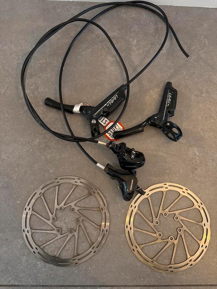 SRAM Level TL Hydraulische Remmen Set, Fietsen en Brommers, Fietsonderdelen, Gebruikt, Mountainbike, Overige typen, Ophalen of Verzenden