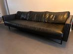 Slimm leren bank 2.5 en 3 zitter, Gebruikt, 75 tot 100 cm, Ophalen of Verzenden, Rechte bank