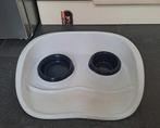 Anti- knoei blad met etens-bakjes voor de kat, Dieren en Toebehoren, Ophalen of Verzenden, Ergonomisch, Gebruikt
