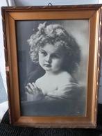 Lief antiek portret meisje, Ophalen of Verzenden