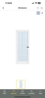 CanDo binnendeur Bolton blank glas 83x201,5 stomp, Ophalen, Zo goed als nieuw