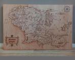 The map of Middle Earth, gebrand in hout, Verzamelen, Nieuw, Ophalen of Verzenden