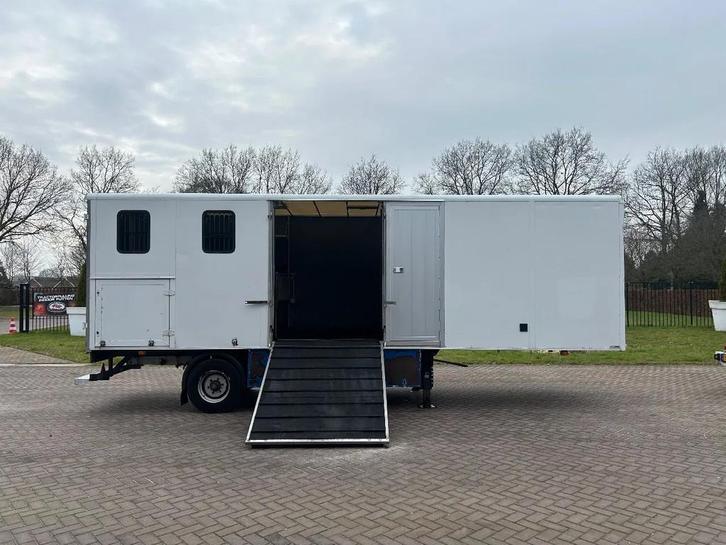 kuiper be oplegger 6.9 ton paardentrailer (bj 2001), Auto's, Vrachtwagens, Bedrijf, Te koop, Aanhangers en Opleggers, Overige brandstoffen