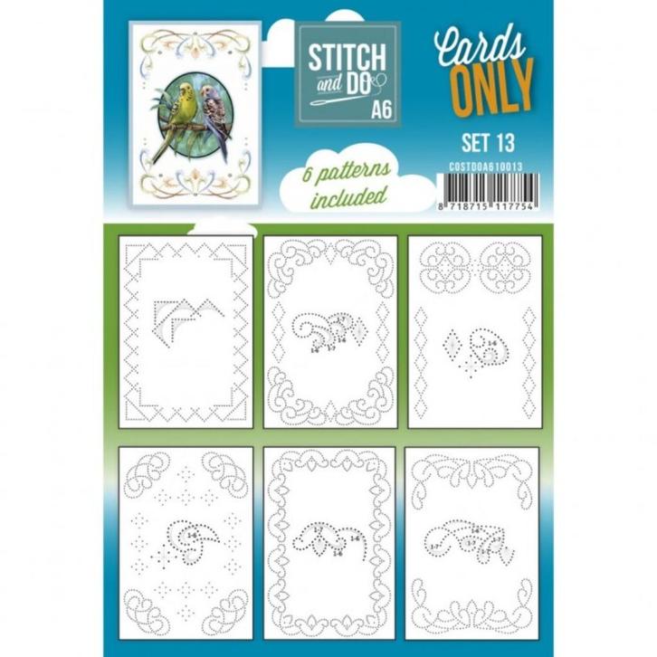 Stitch and Do A6 Cards only 13 en 6 verschillende oplegkaart, Hobby en Vrije tijd, Kaarten | Zelf maken, Nieuw, Blanco kaart of Basiskaart