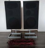 vintage B&O Bang & Olufsen luidsprekers Beovox S75  type6313, Audio, Tv en Foto, Luidsprekers, Gebruikt, Minder dan 60 watt, Front, Rear of Stereo speakers
