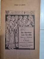 De Barbier van Sevilla - Opera Gids 1922, Ophalen of Verzenden, Gelezen, G. Rossini, Catalogus