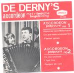 De Derny's- Accordeon Potpourri no 1 en 2, Verzenden, Gebruikt, Overige formaten, Levenslied of Smartlap