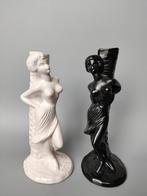 Set vintage vrouwelijk naakt sculptuur vaas Josephine Baker, Verzenden