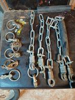 Spanogen, panieksluitingen met ketting en harpsluiting, Ophalen of Verzenden, Zo goed als nieuw