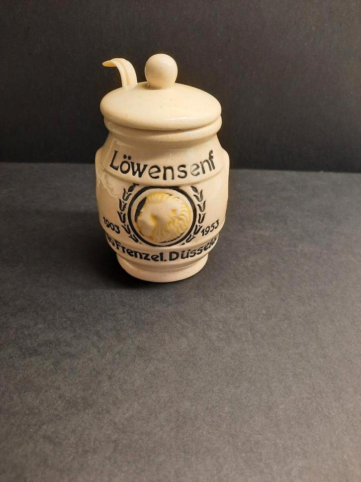 Mosterdpotje uit 1953 Löwen zenf, Antiek en Kunst, Antiek | Keramiek en Aardewerk, Ophalen of Verzenden