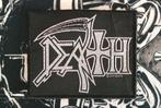 Death vrij mooie originele 2010 logo patch d128  metal, Verzamelen, Verzenden, Nieuw, Kleding