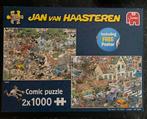 Jan van Haasteren puzzel 2 in 1 1000 stukjes Safari/De Storm, Ophalen of Verzenden, 500 t/m 1500 stukjes, Zo goed als nieuw