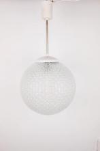 Glazen Mid-Century hanglamp, Polen 1960's (2 beschikbaar), -, -, Ophalen of Verzenden, -