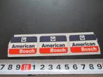 sticker set american bosch *, Verzamelen, Ophalen, Zo goed als nieuw