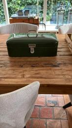 Donkergroene Brabantia broodtrommel, emaille., Antiek en Kunst, Antiek | Emaille, Ophalen of Verzenden