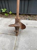 Grondboor 15cm antiek gesmeden, Tuin en Terras, Ophalen, Gebruikt, Grondboor