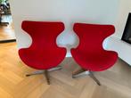 Stoelen rood 2 stuks Woood, Ophalen, Gebruikt, Twee, Stof