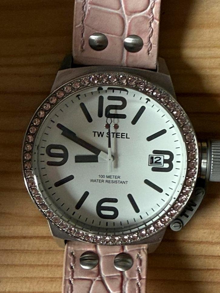 T.W.Steel dames horloge, Sieraden, Tassen en Uiterlijk, Horloges | Dames, Zo goed als nieuw, Overige merken, Staal, Ophalen of Verzenden