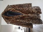 Zgan nep bontjas panterprint L/XL, Ophalen of Verzenden, Zo goed als nieuw, Maat 46/48 (XL) of groter, Bruin