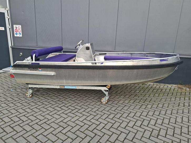 Alumax Bullit 400 e-Propulsion, Watersport en Boten, Vis- en Consoleboten, Zo goed als nieuw, Tot 10 pk, 3 tot 6 meter, Elektrisch