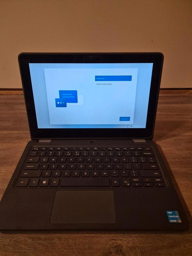 DELL Latitude 3120 Laptop inclusief oplader, Computers en Software, Windows Laptops, Gebruikt, 11 inch, 2 tot 3 Ghz, Qwerty, Met touchscreen