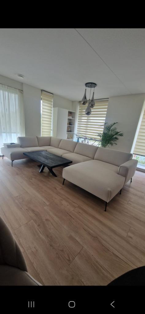 U BANK ROMI, Huis en Inrichting, Banken | Bankstellen, Zo goed als nieuw, Hoekbank, Vierpersoons of meer, 300 cm of meer, Stof