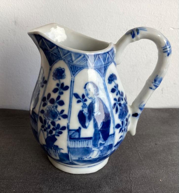 Melkkannetje met chinees decor Lange Lijs, eind 19e eeuw, Antiek en Kunst, Antiek | Servies los, Ophalen of Verzenden