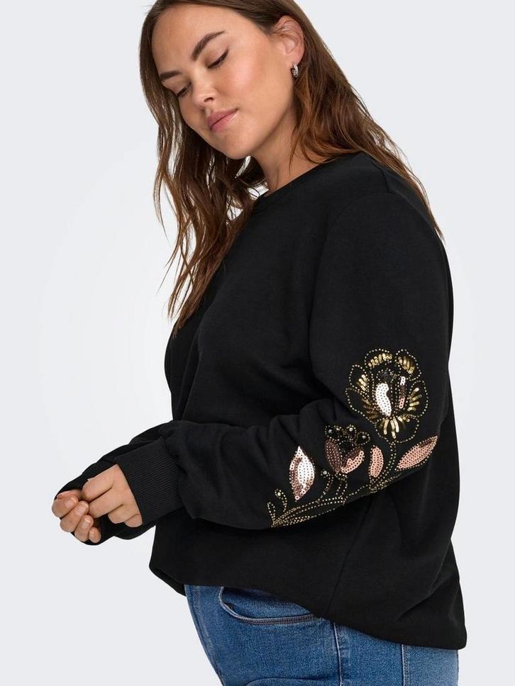 Zwarte sweater Carteresa van Only Carmakoma 
Maat 54 XL, Kleding | Dames, Grote Maten, Nieuw, Trui of Vest, Zwart, Ophalen of Verzenden