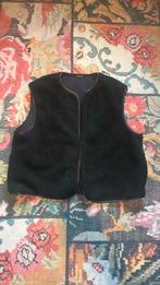 Exxellent xxxl gilet xxxl 46 zwart bont borg leer biesje, Ophalen of Verzenden, Zo goed als nieuw, Overige maten, Zwart