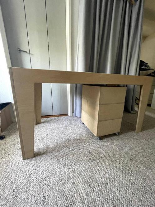 Speel- of Legotafel met stapelbare houten opbergbakken, Kinderen en Baby's, Speelgoed | Speeltafels, Gebruikt, Ophalen