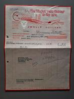 331) FACTUUR DE VOGEL VAN CALCAR & CO NV ZWOLLE 1947, Verzamelen, Merken en Reclamevoorwerpen, Ophalen of Verzenden, Gebruikt