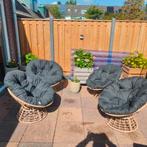 Rotan Papasan Stoelen Set van 4, Tuin en Terras, Tuinstoelen, Ophalen of Verzenden, Zo goed als nieuw