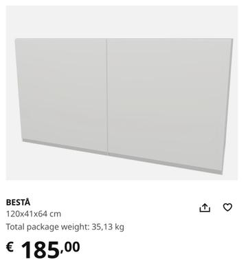 Besta wandkast wit 120x64x41 beschikbaar voor biedingen