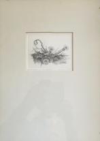 Ets van Jan van Winkel in de originele passe-partout, Antiek en Kunst, Kunst | Etsen en Gravures, Ophalen of Verzenden