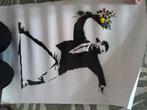 Banksy poster The flower thrower, Verzamelen, Ophalen, Zo goed als nieuw, Rechthoekig Staand