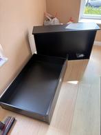 GRATIS Ikea Malm bedlades, Huis en Inrichting, Slaapkamer | Bedden, Ophalen, Gebruikt, Zwart, Tweepersoons